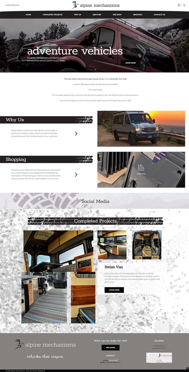 alpine mechanisms website front page