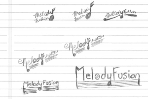Melody Fusion Logo sketches