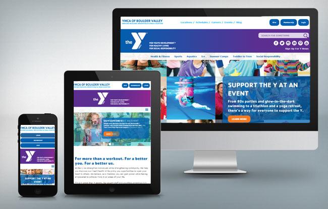 YMCA responsive website design