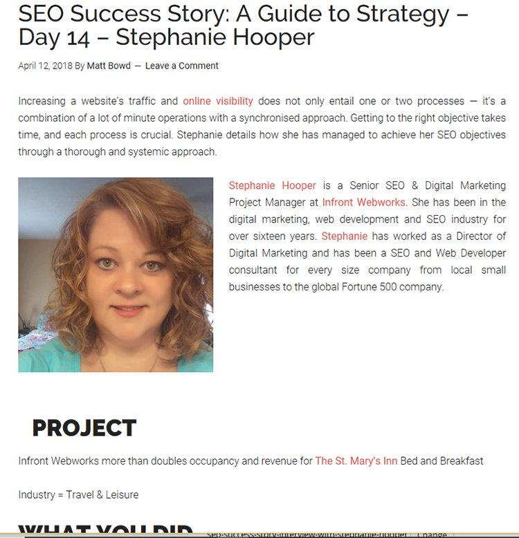 Stephanie hooper blog coverage