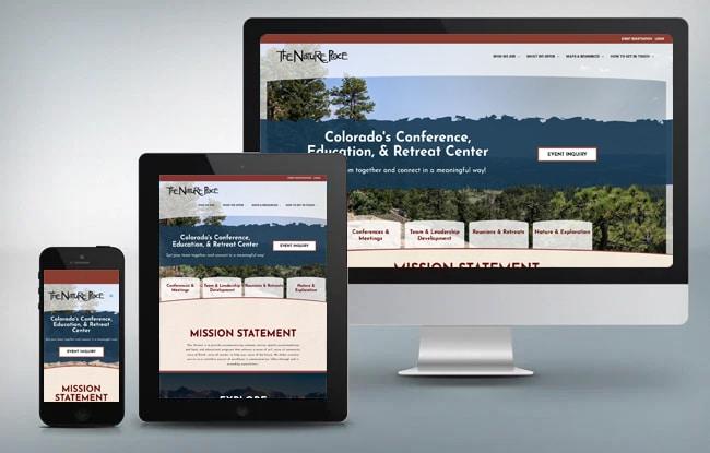 the nature place website responsiveness