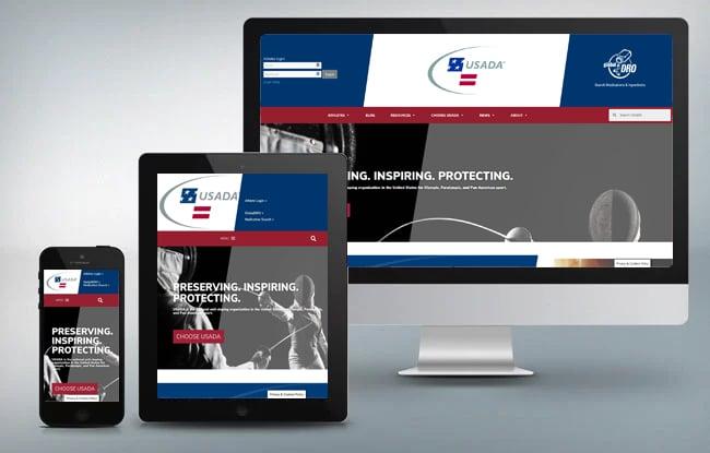 USADA responsive website design