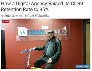 Digital agency raised it's client retention rate 95%