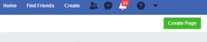 Facebook page setup create page