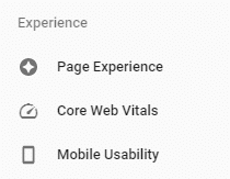 Google Search Console for core web vitals